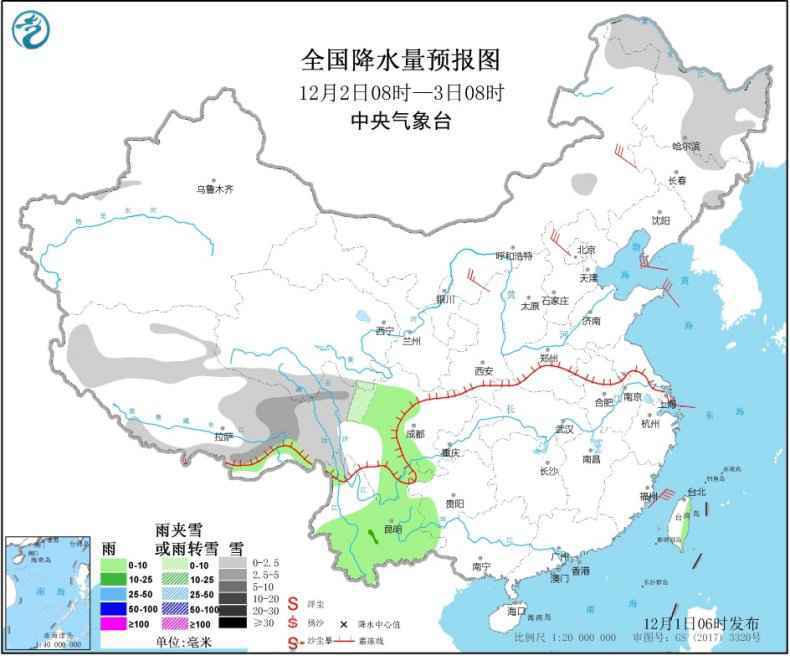 冷空气将影响我国大部地区 东部和南部海区有大风