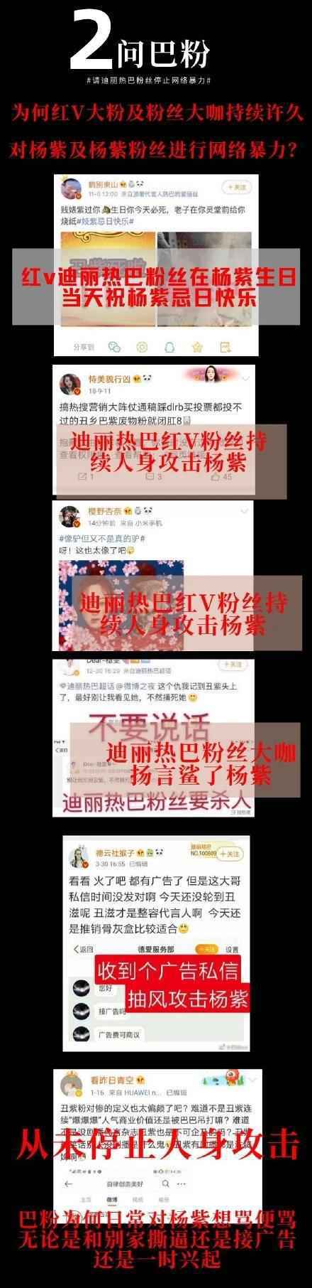 杨紫工作室律师声明全文 杨紫告的全是迪丽热巴的粉丝怎么回事？