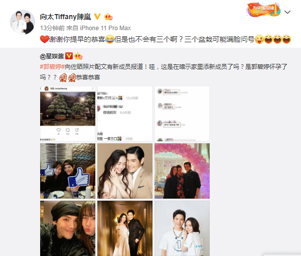 郭碧婷怀孕是真的吗？向太发文疑否认郭碧婷怀孕说了什么？