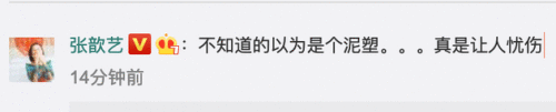 易烊千玺晒新泥塑作品图片曝光 张歆艺一句话点破真相网友笑翻