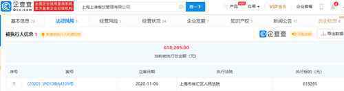“上上谦”火锅店关联公司成被执行人,执行标的近62万