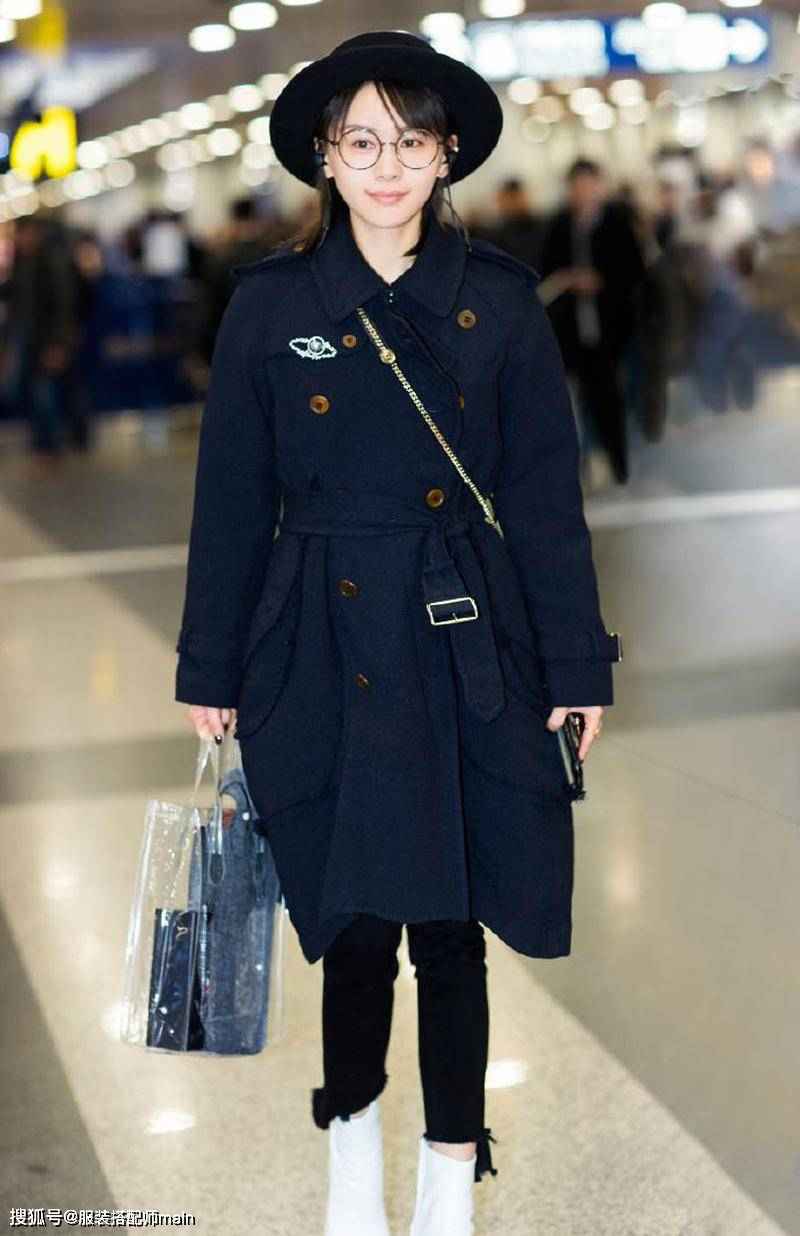 矮就不能穿大衣了吗?王子文的增高术了解一下,3招显高又时髦
