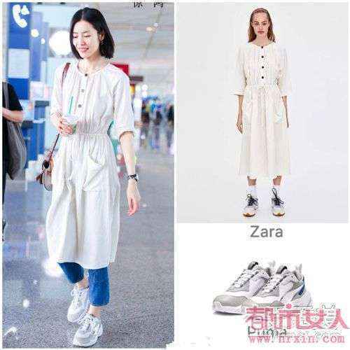 ZARA的白色连衣裙明星都在穿 裙子上加排扣子就这么时髦? ZARA的白色连衣裙明星都在穿 裙子上加排扣子就这么时髦?