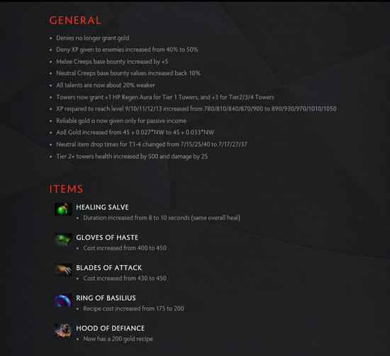 DOTA27.26b客户端更新:反补不再得到金钱