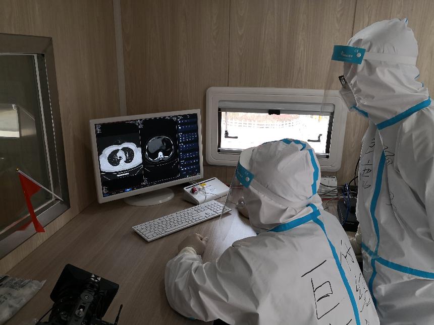 湖北援冀移动CT借助5G网络半小时形成检查报告