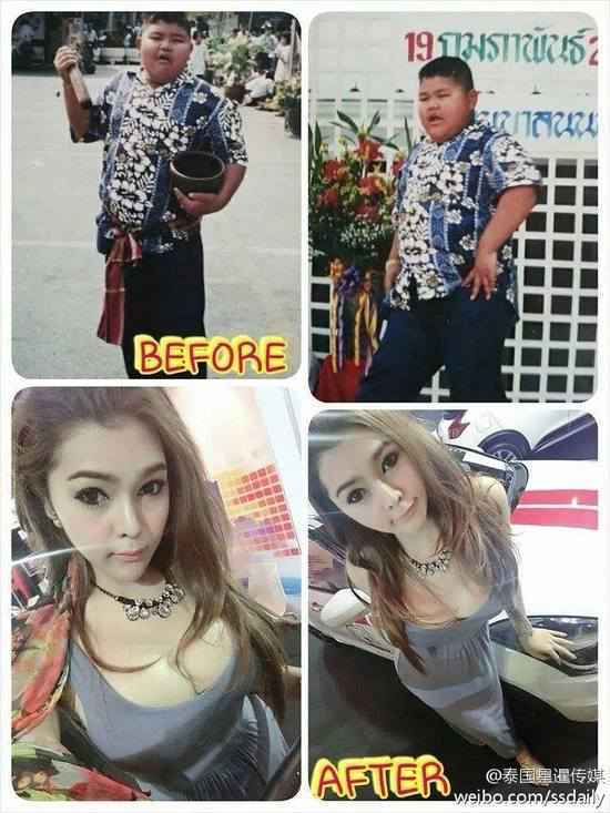 泰国小胖墩成性感辣妹!盘点热门变性美女(图)