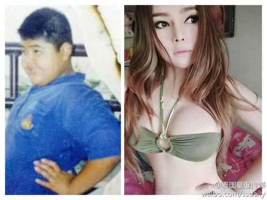 泰国小胖墩成性感辣妹!盘点热门变性美女(图)