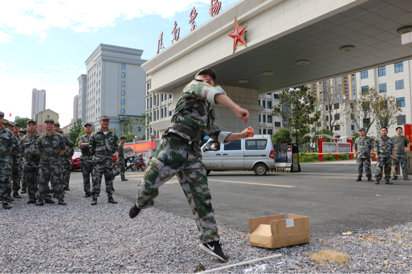 民兵比武竞赛有兵味、有战味