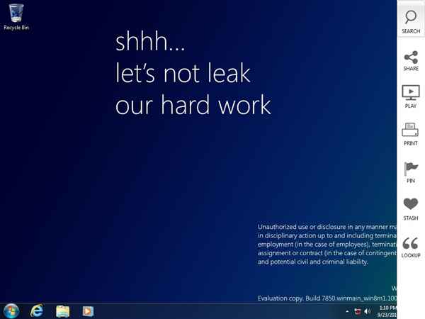 Windows 87850的操作界面曝光：来看看10年前的桌面磁贴