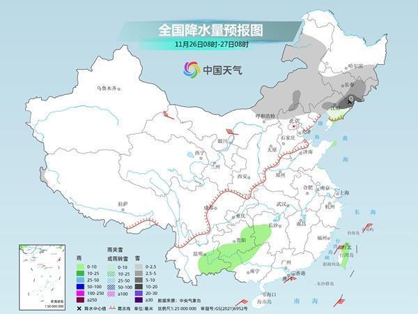 今天全国天气预报：新一股较强冷空气明天“发货” 吉林辽宁等部分地区有中到大雪