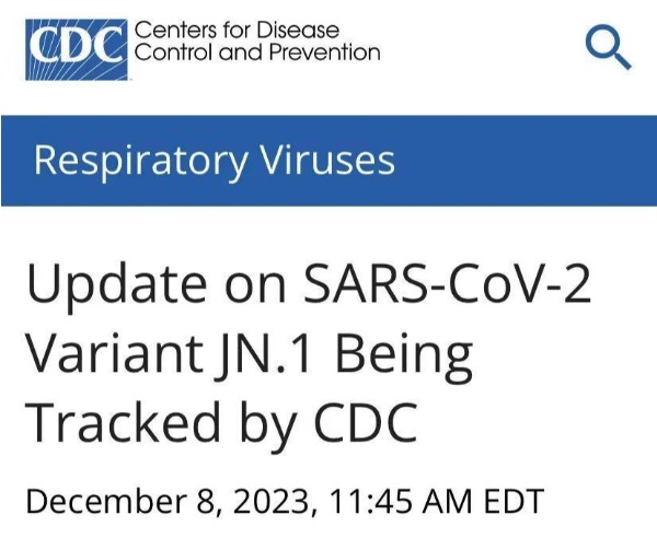 新冠变异株JN.1全球加速蔓延 当前美国增长最快的新冠变异株